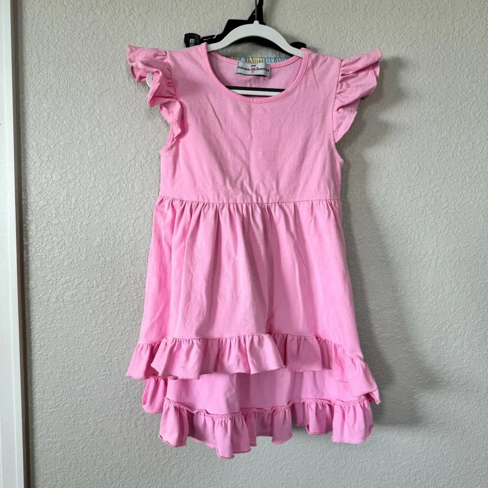 Adorable Sweetness 2pc Boutique outfit dress & pants ruffles, size 8